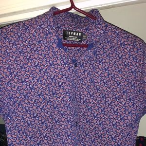 Top man size large button down. Slim fit
